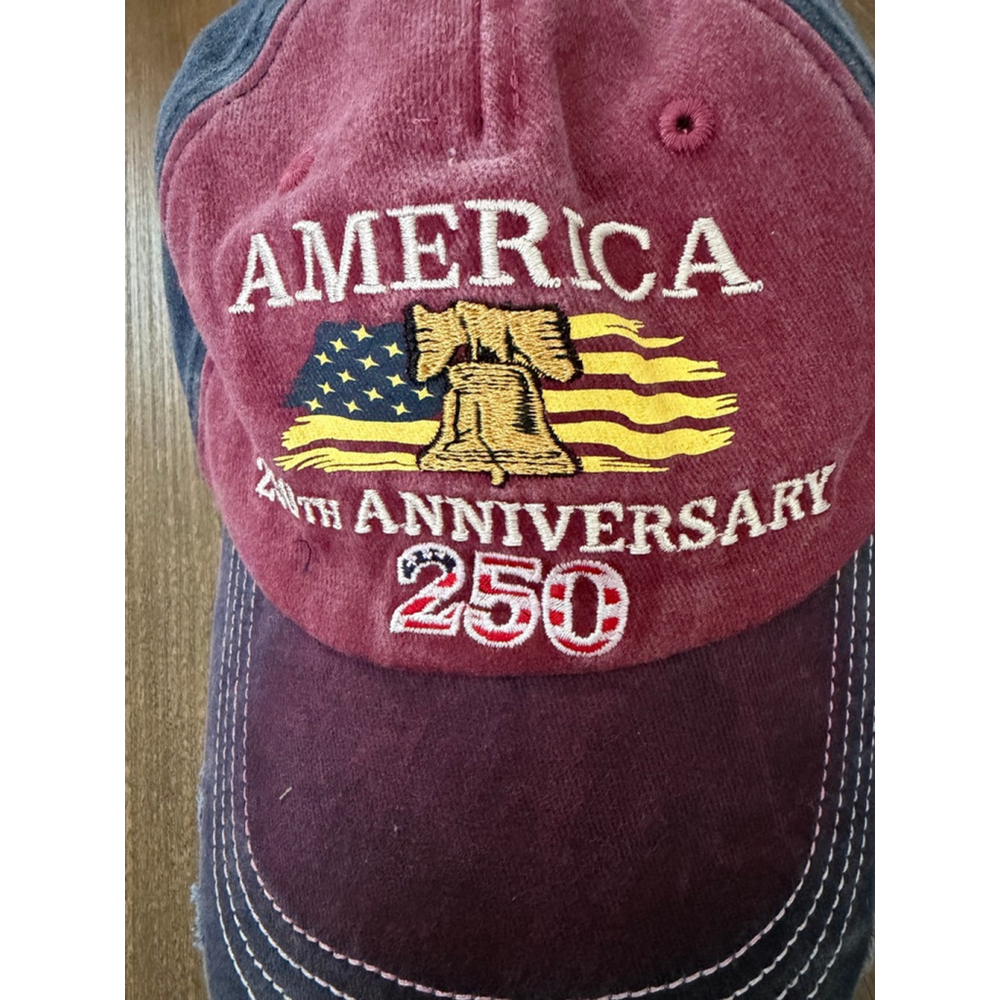 Red Blue America 250th Anniversary Hat One Size - Picture 4 of 6